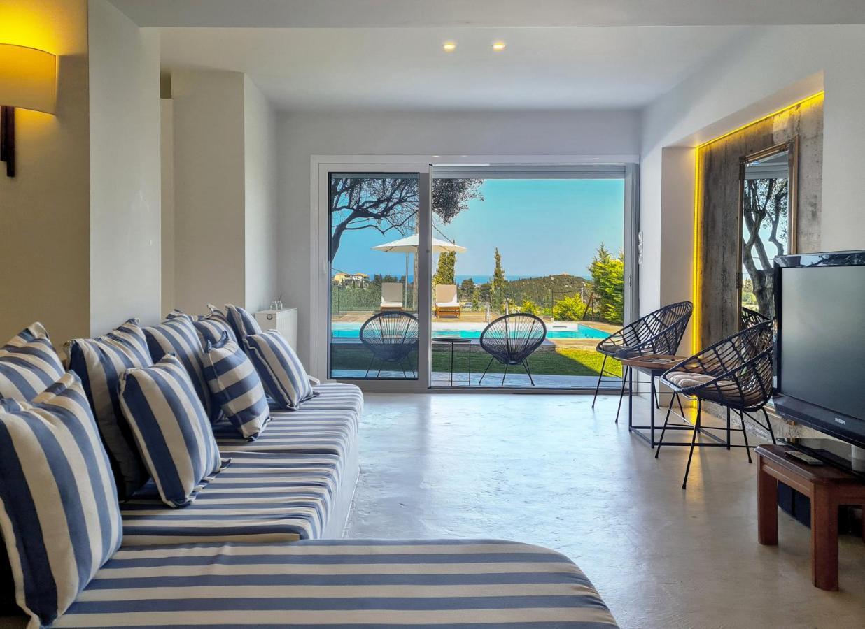 Villa Casa Azul With Private Pool Áyios Nikítas 外观 照片